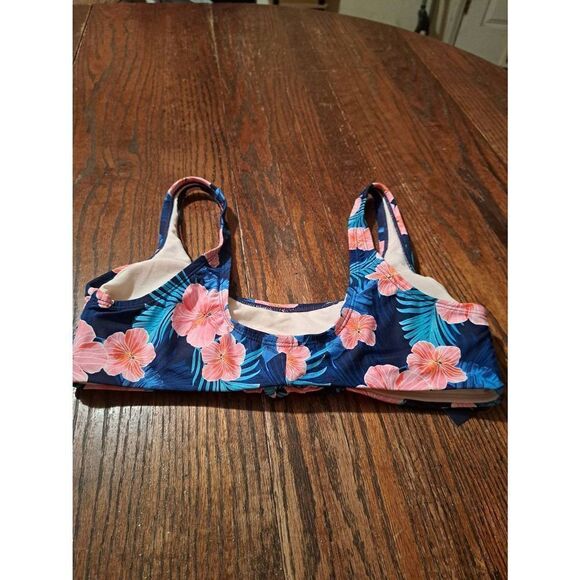 New Large Ocean Gear Padded Pink Blue Bikini Swimsuit Bathing Suit Top NWT - Picture 6 of 7